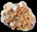 Orange, Hematite Calcite Crystal Cluster - China #50149-2